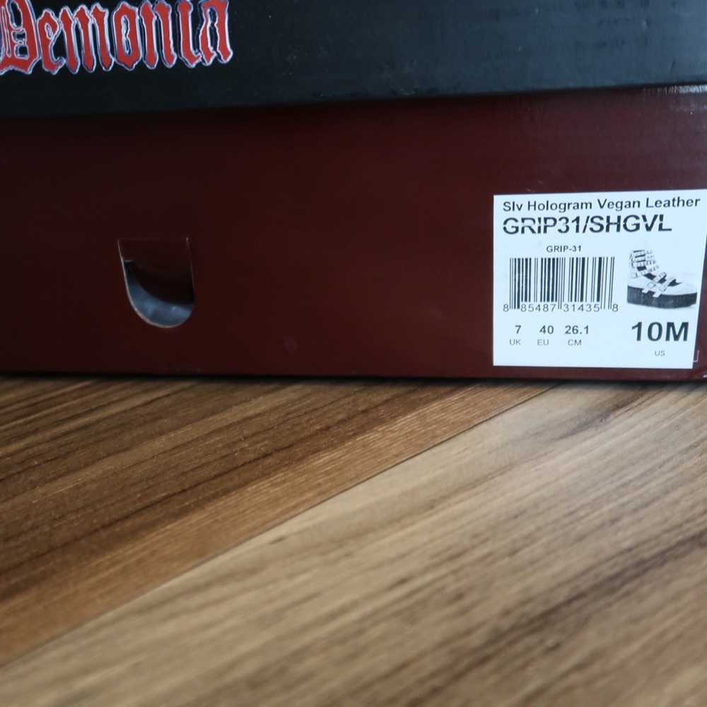 Demonia silver platform shoes - Picture 6 of 6